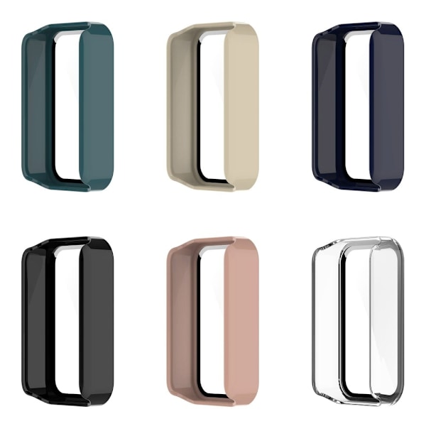 Xiaomi Redmi Smart Band Pro simple cover with tempered glass - Ivory Brun