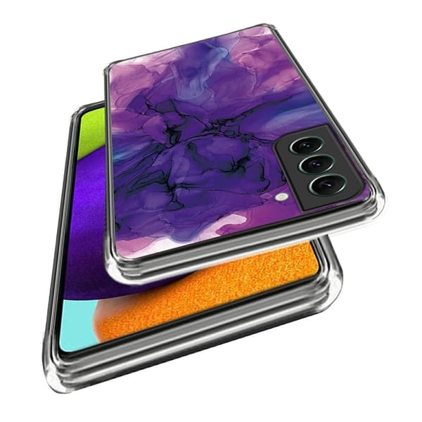 Marmordesign Samsung Galaxy S24 Plus deksel - Style F Black