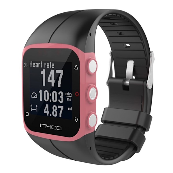 Polar M400 mallin älykellolle kestävä ranneke - Musta Black