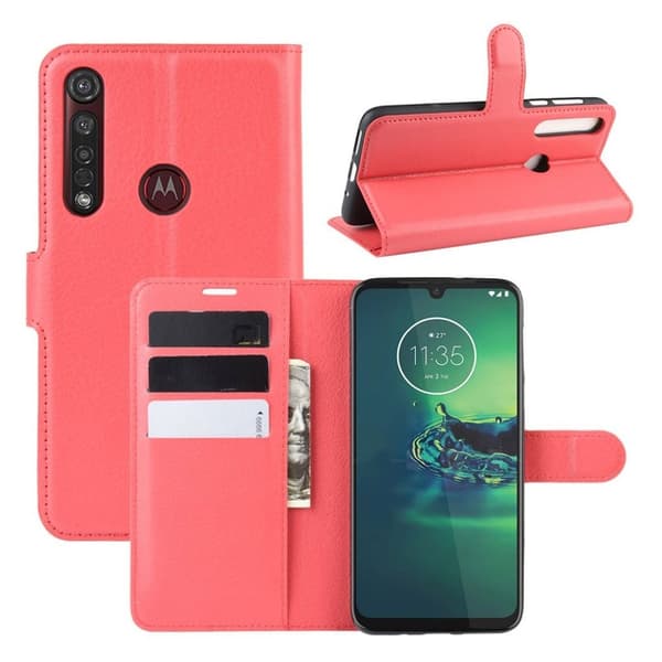 Classic Motorola Moto G8 Plus etui – Rød Red