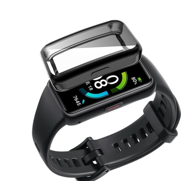 Honor Band 6 galvaniseret TPU-cover - Sort Black
