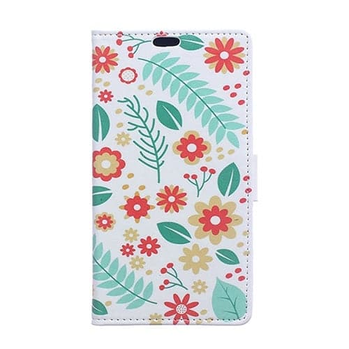 Moberg LG G4s Lær Etui - Søt Blomster Og Blade Multicolor
