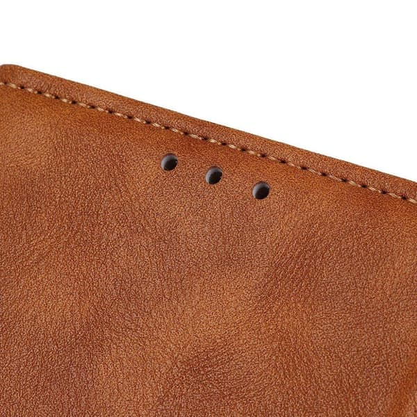 Alpha Motorola Moto G9 Play Flip Etui - Brun Brown