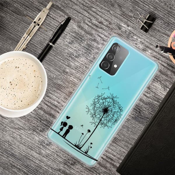 Deco Samsung Galaxy A32 5G Etui - Couple / Melkebøtte Black