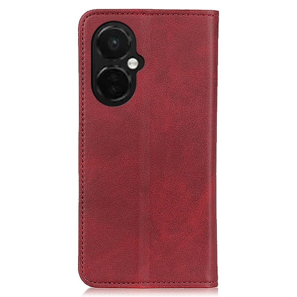 Lompakko-style Aitoa Nahkaa Läppäkotelo For OnePlus Nord CE 3 - Punainen Red