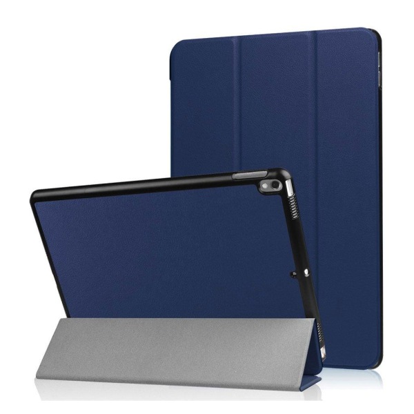 iPad Air (2019) tre-fold læderetui - Mørkeblå Blue