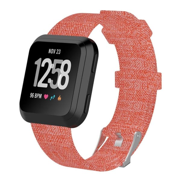 Fitbit Versa klokkereim av tekstil materiale - oransj Orange