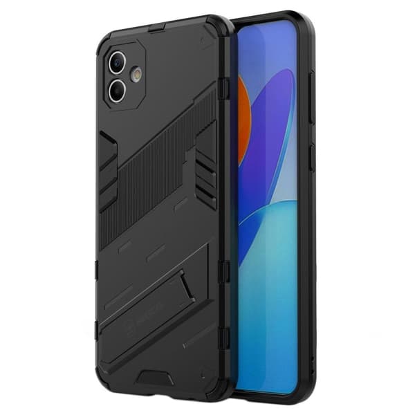 Stødsikker Hybrid Cover med A Moderne Touch til Samsung Galaxy A04 - Sort Black