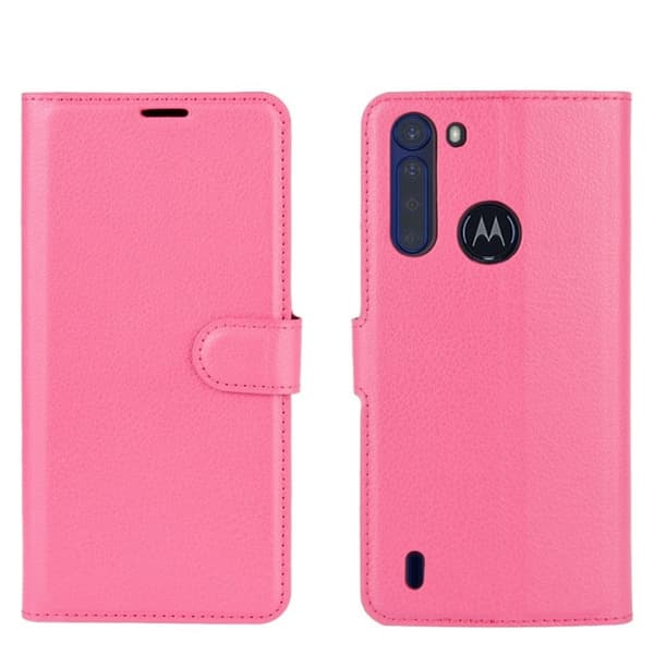 Classic Motorola One Fusion Flippetui - Rose Pink