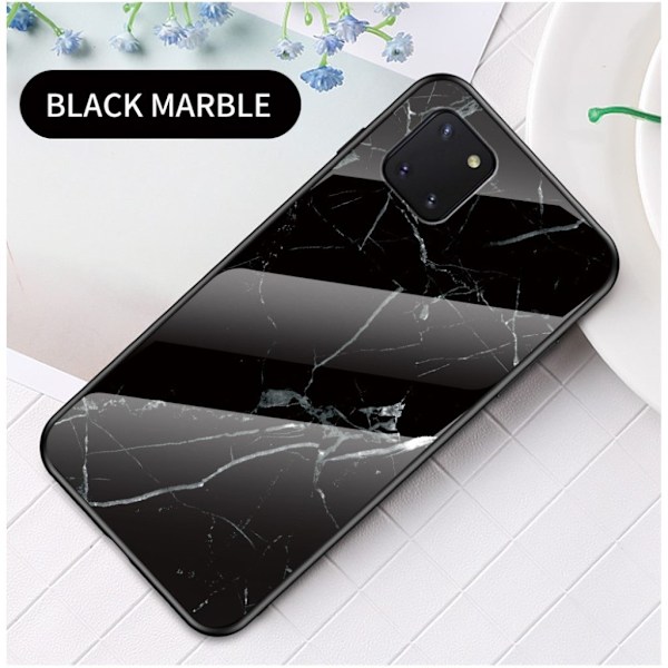 Fantasy Marble Samsung Galaxy Note 10 Lite cover - Rød Black
