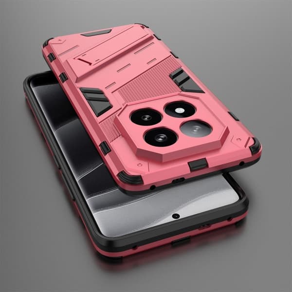 Stødsikkert moderne Xiaomi Redmi Note 14 Pro Plus 5G hybridcover - Rose Pink