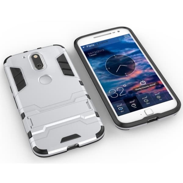 Freydis rustningsdeksel for Motorola Moto G4 / G4 Plus - Sølv Silver grey