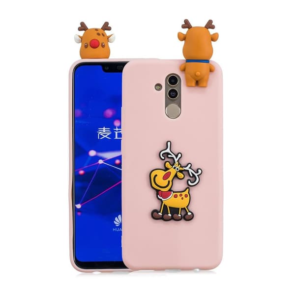 Huawei Mate 20 Lite beskyttelsesetui i silikone med 3D jule dekoration - Stil E Multicolor