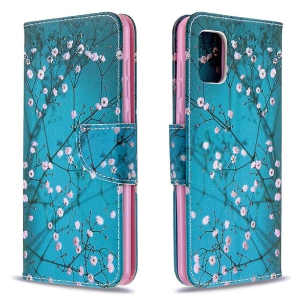 Wonderland Samsung Galaxy A31 flip-etui - Blomstergrener Multicolor