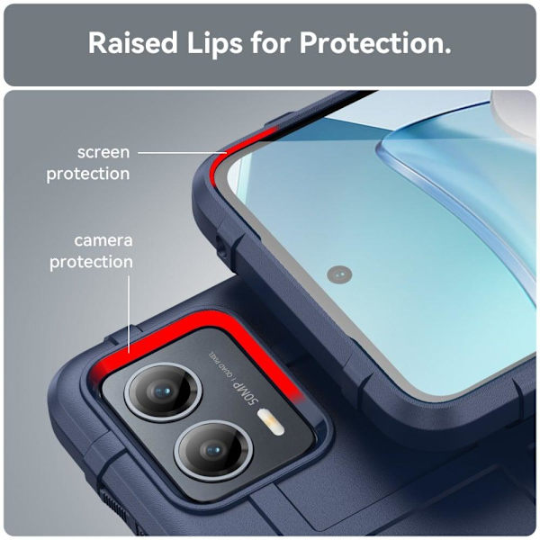 Rugged Shield Suojakotelo Motorola Moto G (2023) - Sininen Blue