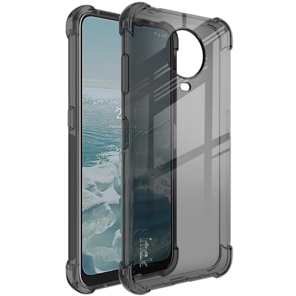 IMAK Airbag Cover til Nokia G10 / G20 - Gennemsigtig Sort Transparent