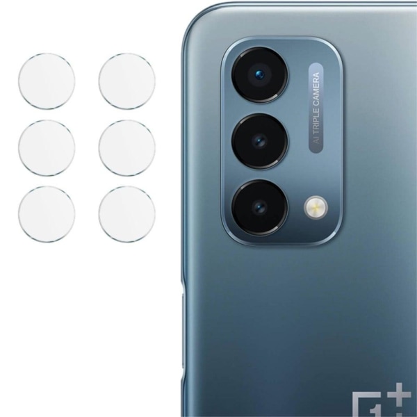 2Pack IMAK OnePlus Nord N200 5G klar boblefri kameralinsebeskytt Transparent
