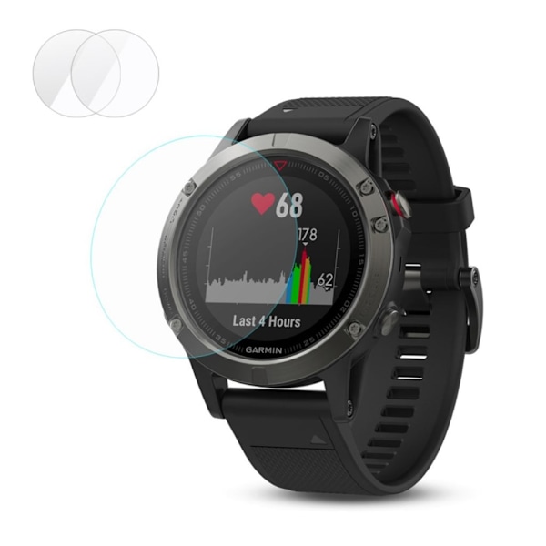 HAT PRINCE Garmin Fenix 5 2 stycken härdade extra glas - Genomskinlig Transparent