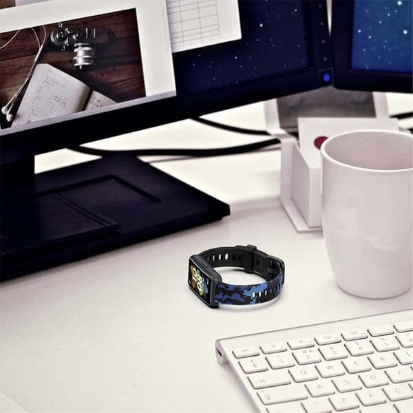Huawei Band 7 kuviotulostus kellon hihna - Leopardikuvio Brown
