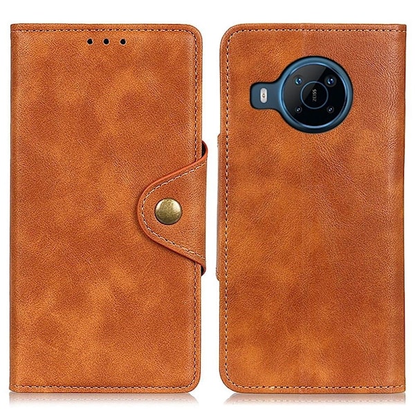 Alpha läder Motorola Moto E30 fodral - Brun Brun