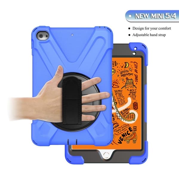 iPad Mini (2019) X-Formet holdbar hybrid etui - Blå Blue