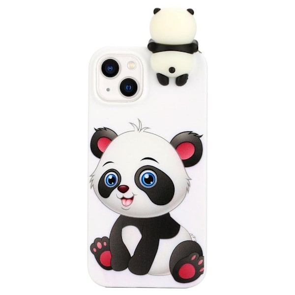 Cute 3D iPhone 14 Plus skal - Vit Vit