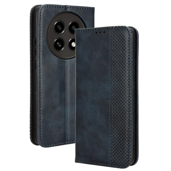 Bofink Vintage läder Oppo A2 Pro fodral - Blå Blå