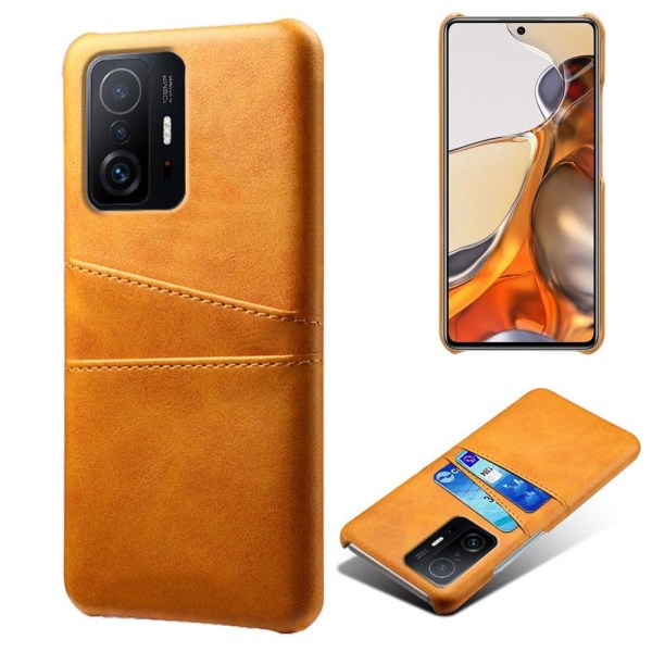 Dual Card Suojakotelo Xiaomi 11T / 11T Pro - Oranssi Orange