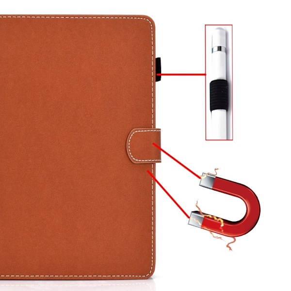 Lenovo Tab M10 (Gen 3) yksinkertainen nahkakotelo - Ruskea Brown