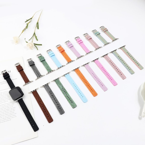 Apple Watch Series 6 / 5 44mm nylon urrem - Grå Silver grey