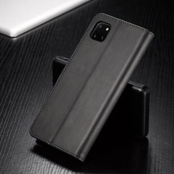 LC.IMEEKE Samsung Galaxy Note 10 Lite Flip kotelot - Musta Black