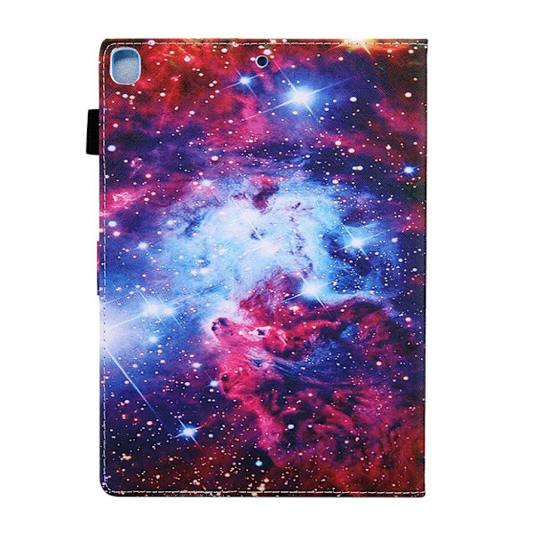 Cool  læder flip etui til iPad (2018) - Cosmos Multicolor