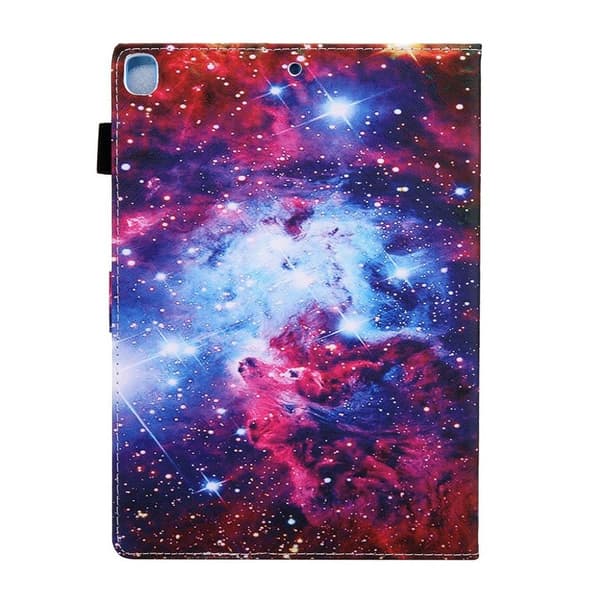 Cool mönstrad läder flip fodral för iPad (2018) - Cosmos multifärg