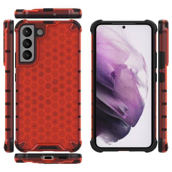 Bofink Honeycomb Samsung Galaxy S22 Plus Etui - Rød Red