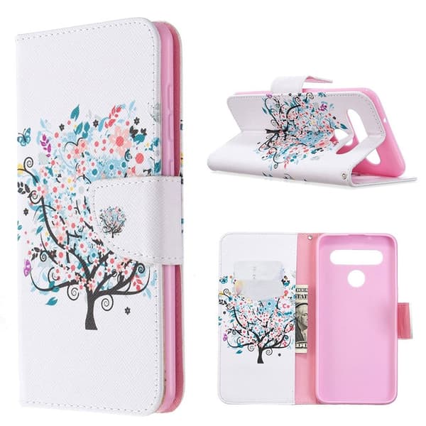Wonderland LG K61 flip-etui - Blomstret Tre Multicolor