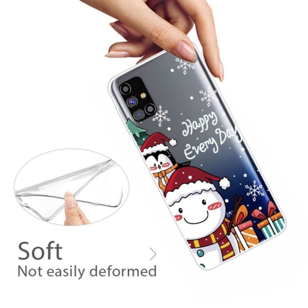 Christmas Samsung Galaxy M31s fodral - Happy Every Day Vit