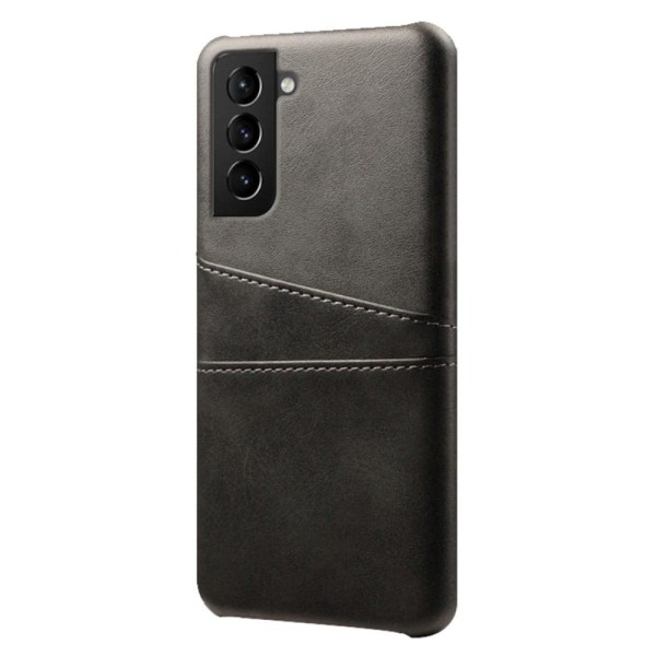 Dual Card Samsung Galaxy S22 cover - Sort Black