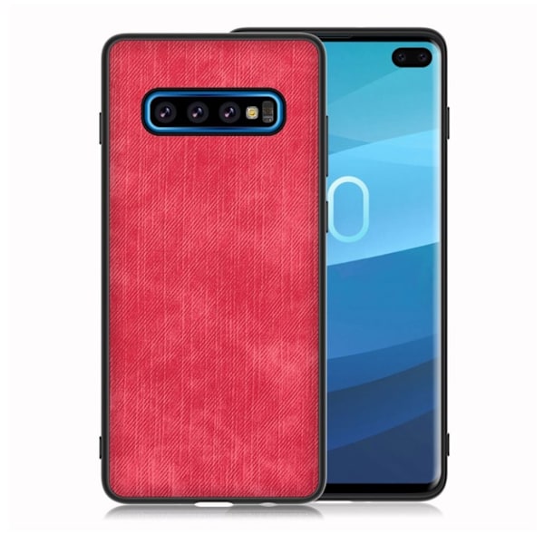 Jeans Samsung Galaxy S10 Plus flip case - Punainen Red