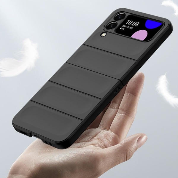 Mjukt greppformat Samsung Galaxy Z Flip4 skal - Blå Blå