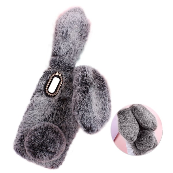 Bunny Samsung Galaxy A20e cover - Mørkegrå Silver grey