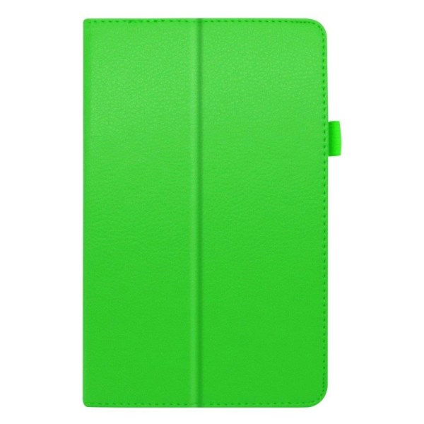 Lenovo Tab M8 Litchi Læder Flip Etui - Grøn Green