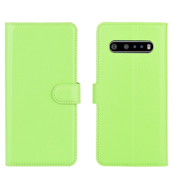 Classic LG V60 ThinQ 5G flip kuoret - Vihreä Green