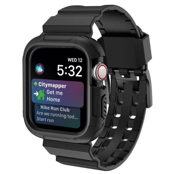 Apple Watch Series 4 40mm silicone watch band - Black Svart