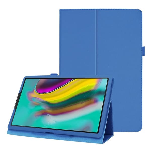 Samsung Galaxy Tab A 10.1 (2019) litchi læretui - Baby Blå Blue