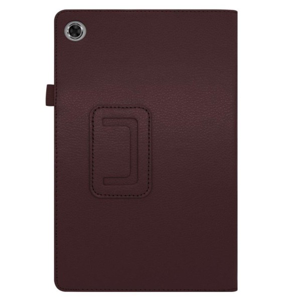 Lenovo Tab M10 FHD Plus litchi leather case - Coffee Brun