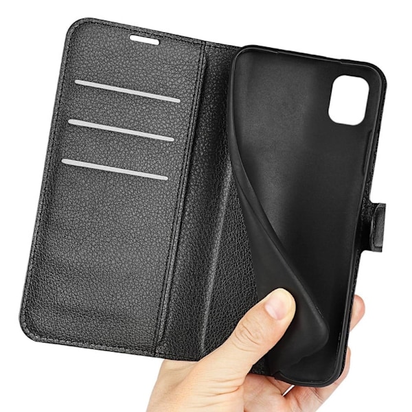 Klassisk Nokia C2 2nd Edition flip etui - Sort Black