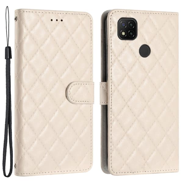 Funktionelt Xiaomi Redmi 10A rombe etui med pung White