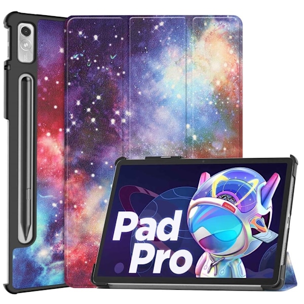 Lenovo Pad Pro 2022 kolmiosainen nahkakotelo - Tähtitaivas Multicolor