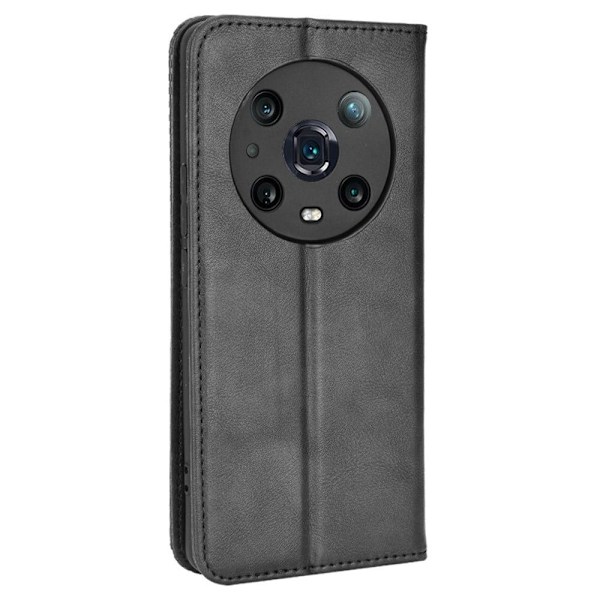 Bofink Vintage Honor Magic4 Pro nahkakotelo - Musta Black