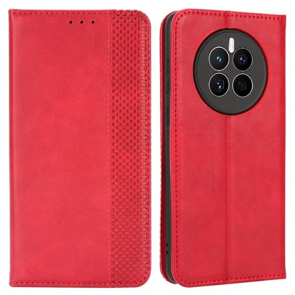 Bofink Vintage Huawei Mate 50 Læder Etui - Rød Red